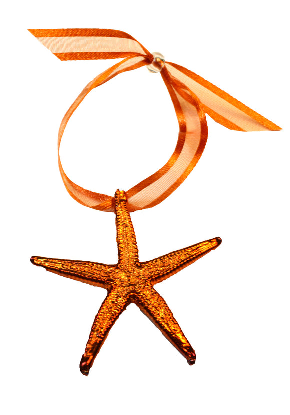 Starfish Ornament- Iridescent Copper