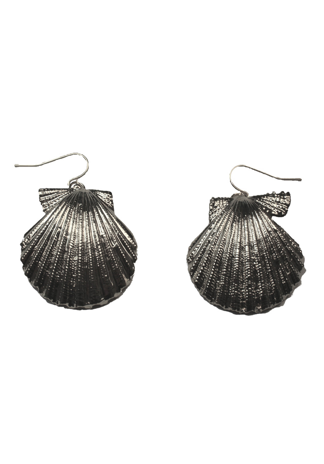 Clam Shell Earrings- Silver – Artisan Outlet LLC