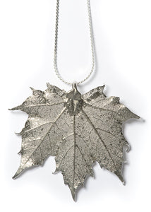 Sugar Maple Leaf Necklace- Silver